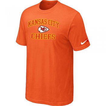 Kansas City Chiefs Heart & Soul Orange T-Shirt
