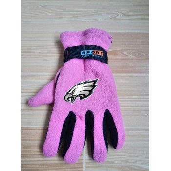 Philadelphia Eagles NFL Adult Winter Warm Gloves Pink