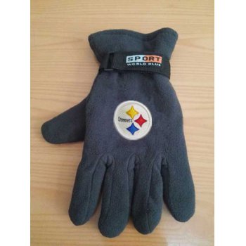 Pittsburgh Steelers NFL Adult Winter Warm Gloves Dark Gray