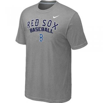 Nike MLB Boston Red Sox 2014 Home Practice T-Shirt - Light Grey