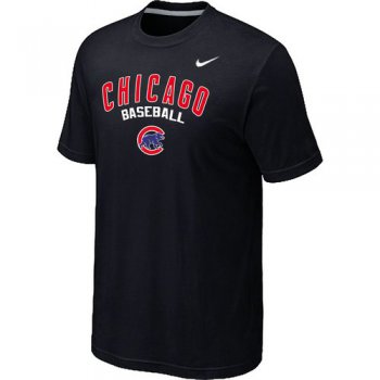 Nike MLB Chicago Cubs 2014 Home Practice T-Shirt - Black