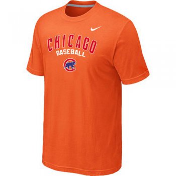 Nike MLB Chicago Cubs 2014 Home Practice T-Shirt - Orange