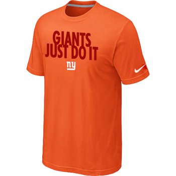 NFL New York Giants Just Do It Orange T-Shirt