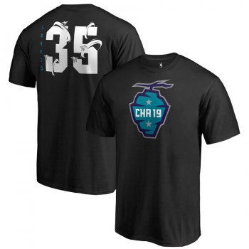 Golden State Warriors 35 Kevin Durant Fanatics Branded 2019 NBA All-Star Game The Buzz Side Sweep Name & Number T-Shirt Black