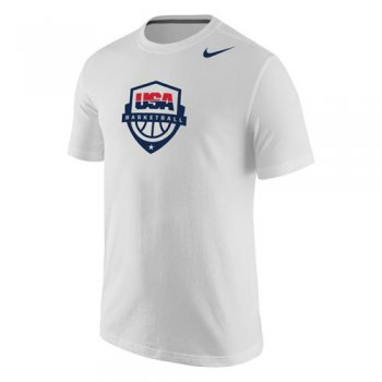 Team USA Nike Basketball Core Cotton T-Shirt White