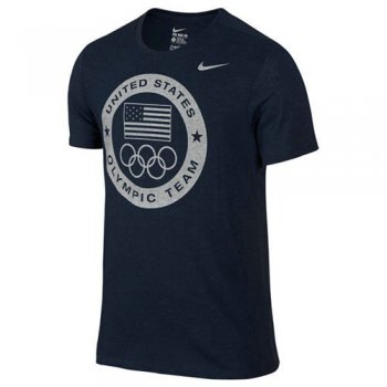 Team USA Nike Dri-Blend Logo Performance T-Shirt Navy