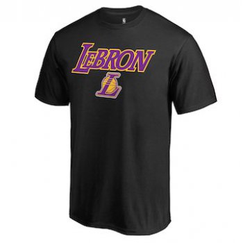 Men's Los Angeles Lakers 23 LeBron James Fanatics Branded Black Hometown Collection Showtime T-Shirt