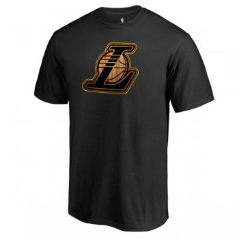 Men's Los Angeles Lakers Fanatics Branded Black Hardwood T-Shirt