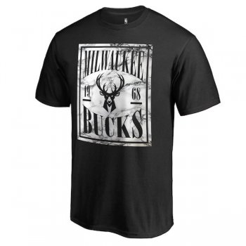Men's Milwaukee Bucks Fanatics Branded Black Court Vision T-Shirt