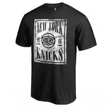 Men's New York Knicks Fanatics Branded Black Court Vision T-Shirt