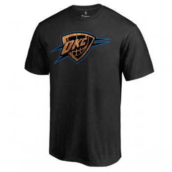 Men's Oklahoma City Thunder Black Hardwood T-Shirt