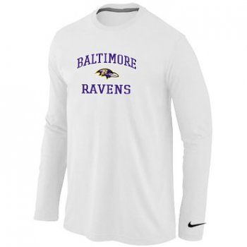 Nike Baltimore Ravens Heart & Soul Long Sleeve T-Shirt White