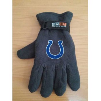 Indianapolis Colts NFL Adult Winter Warm Gloves Dark Gray