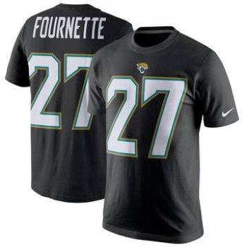 Men's Jacksonville Jaguars 27 Leonard Fournette Nike Black Player Pride Name & Number T-Shirt