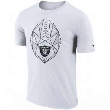 Men's Oakland Raiders Nike White Fan Gear Icon Performance T-Shirt