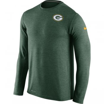 Nike Green Bay Packers Green Dri-Fit Touch Long Sleeve Performance Men's T-Shirt