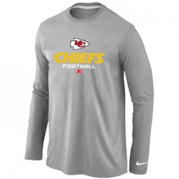 Nike Kansas City Chiefs Critical Victory Long Sleeve T-Shirt Grey