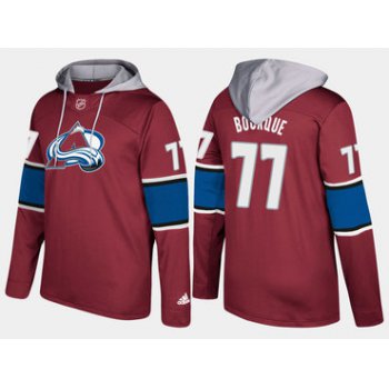 Adidas Colorado Avalanche 77 Ray Bourque Retired Burgundy Name And Number Hoodie