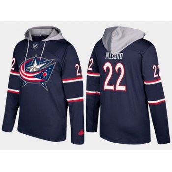 Adidas Columbus Blue Jackets 22 Sonny Milano Name And Number Navy Hoodie
