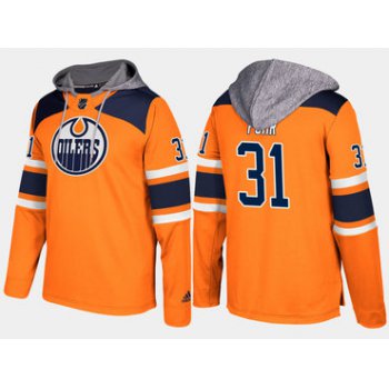 Adidas Edmonton Oilers 31 Grant Fuhr Orange Name And Number Hoodie