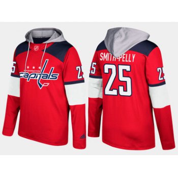 Adidas Washington Capitals 25 Devante Smith Pelly Name And Number Red Hoodie