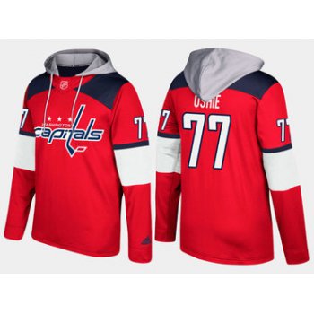 Adidas Washington Capitals 77 T.J. Oshie Name And Number Red Hoodie