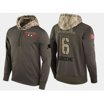 Nike New Jersey Devils 6 Andy Greene Olive Salute To Service Pullover Hoodie