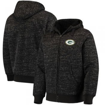 Green Bay Packers G-III Sports by Carl Banks Discovery Sherpa Full-Zip Jacket - Heathered Black