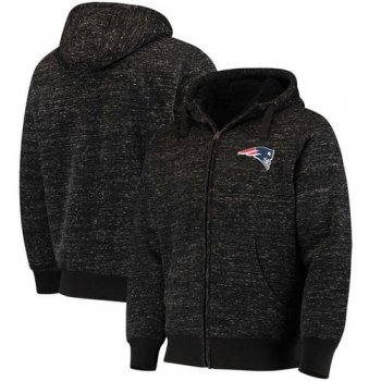 New England Patriots G-III Sports by Carl Banks Discovery Sherpa Full-Zip Jacket - Heathered Black