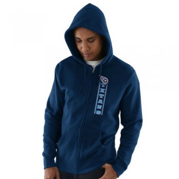 Tennessee Titans Hook and Ladder Full-Zip Hoodie - Navy