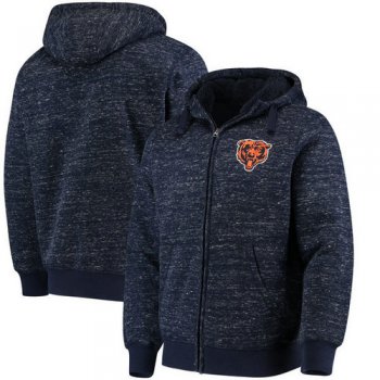 Chicago Bears G-III Sports by Carl Banks Discovery Sherpa Full-Zip Jacket - Heathered Navy