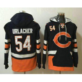 Men's Chicago Bears #54 Brian Urlacher NEW Navy Blue Pocket Stitched NFL Pullover Hoodie