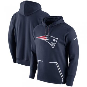 Men's New England Patriots Nike Navy Champ Drive Vapor Speed Performance Pullover Hoodie