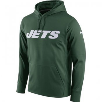 Men's New York Jets Nike Green Circuit Wordmark Essential Performance Pullover Hoodie