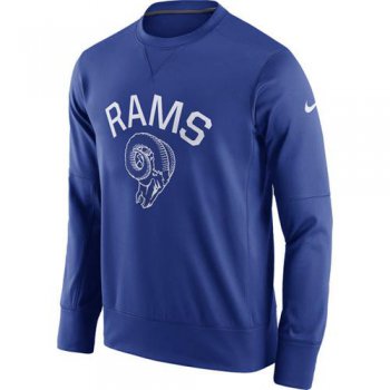 Men's Los Angeles Rams Nike Royal Circuit Alternate Sideline Performance Sweatshirt