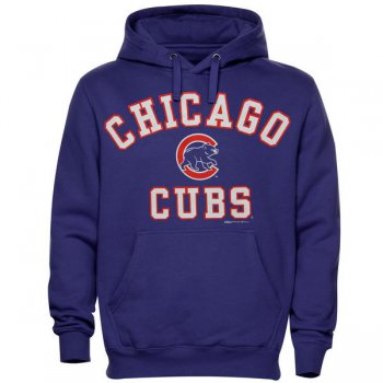 Chicago Cubs Royal Men's Pullover Hoodie13