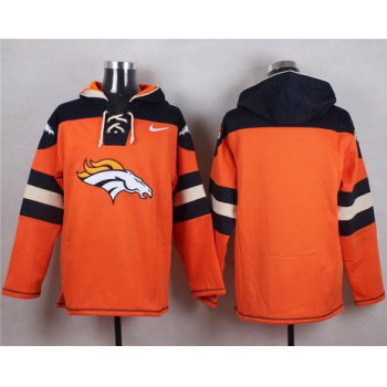 Men's Denver Broncos Blank Orange Team Color 2014 NFL Nike Hoodie
