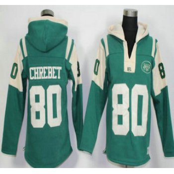 Men's New York Jets #80 Wayne Chrebet Green Team Color 2015 NFL Hoodie