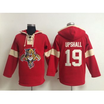 2014 Old Time Florida Panthers #19 Scottie Upshall Hockey Red Hoodie