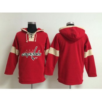 2014 Old Time Hockey Washington Capitals Blank Red Hoodie
