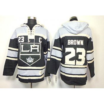 Old Time Hockey Los Angeles Kings #23 Dustin Brown Black Hoodie