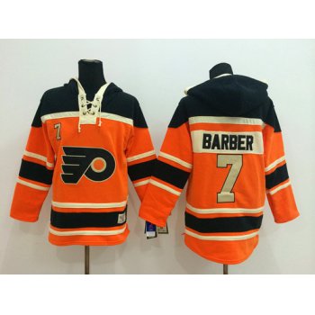Old Time Hockey Philadelphia Flyers #7 Bill Barber 2012 Winter Classic Orange Hoodie