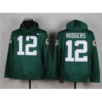 Nike Green Bay Packers #12 Aaron Rodgers Green Hoodie