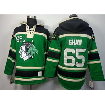 Old Time Hockey Chicago Blackhawks #65 Andrew Shaw Green Hoodie