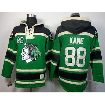 Old Time Hockey Chicago Blackhawks #88 Patrick Kane Green Hoodie