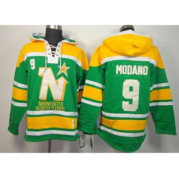 Old Time Hockey Dallas Stars #9 Mike Modano Green Hoodie