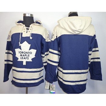 Old Time Hockey Toronto Maple Leafs Blank Navy Blue Hoodie