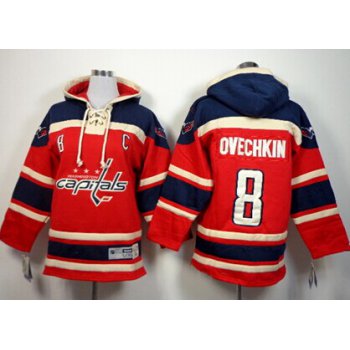 Old Time Hockey Washington Capitals #8 Alex Ovechkin Red Kids Hoodie
