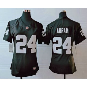 Women's Las Vegas Raiders #24 Johnathan Abram Black 2017 Vapor Untouchable Stitched NFL Nike Limited Jersey