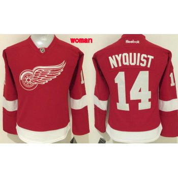Women's Detroit Red Wings #14 Gustav Nyquist Reebok Red Home Premier Jersey